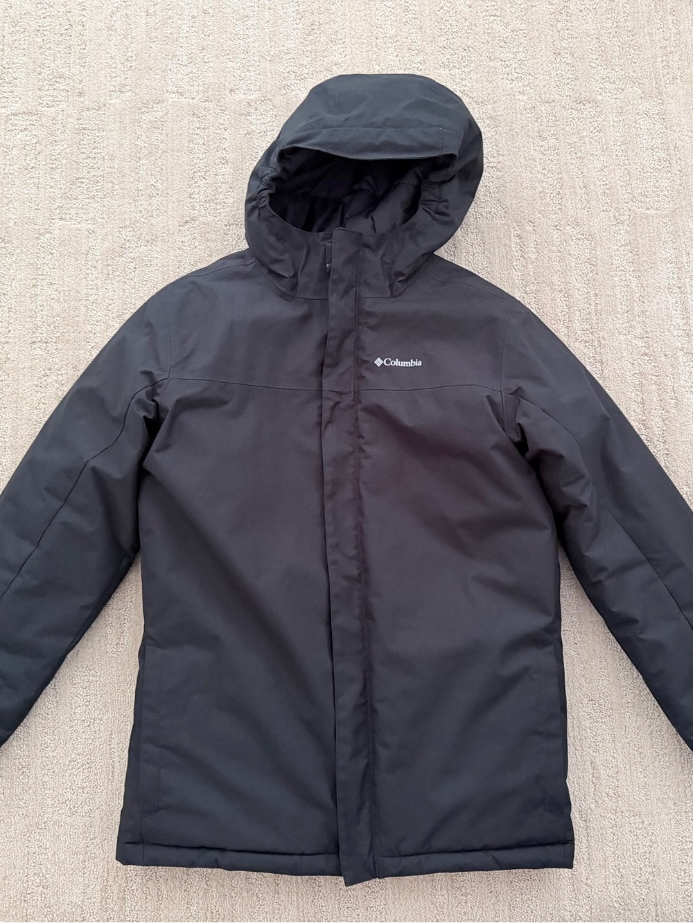 Columbia Black Kids Waterproof Hooded Raincoat